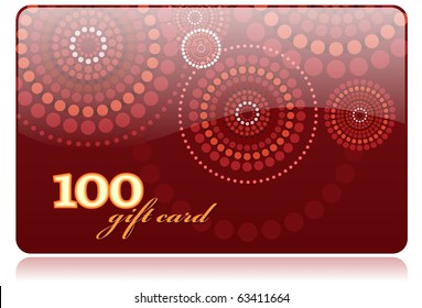 Gift Card Vector Template