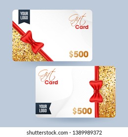 Gift card, voucher or coupon set with best discount offer.