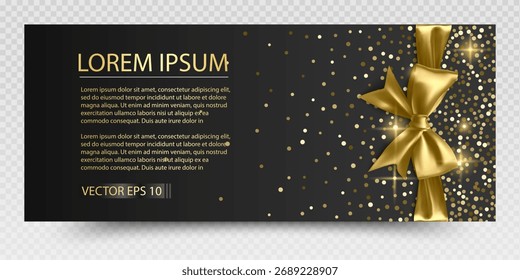 Tarjeta de regalo o vale de regalo Plantilla Cupón Ilustración vectorial