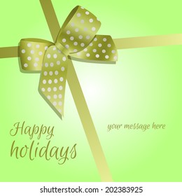 Gift cards and invitation with ribbons. Vector background.