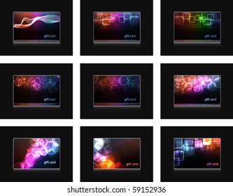 gift cards pack, eps10 format