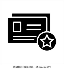 Gift Cards, prizes set. Gift Card with stars, isolated on white background. Vector illustration.