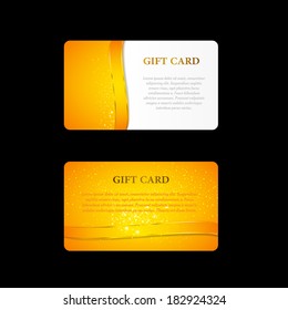 gift cards with ribbons, easy all editable