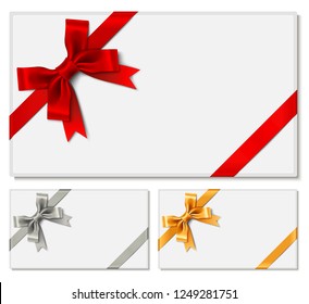 Gift Cards with Satin Ribbon Bow