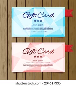 gift cards vector template