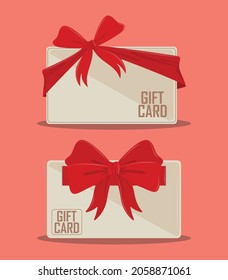 gift cards voucher icon set