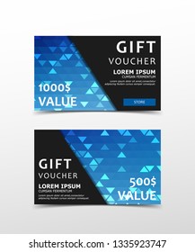Gift cards, Gift Vouchers Vector Template.