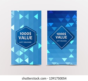 Gift cards, Gift Vouchers Vector Template.