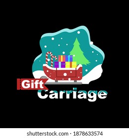Gift Carriage Design Vector Illustration