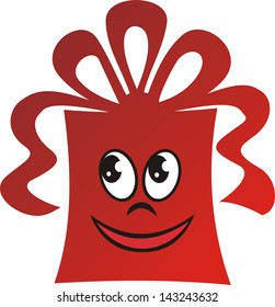 Gift cartoon vector illustration