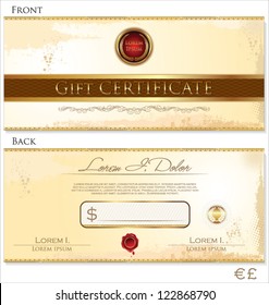 Gift certificate