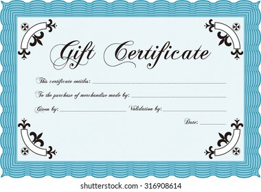 Gift Certificate Complex Background Vector Illustrationcomplex Stock ...