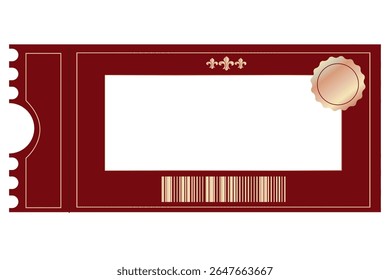 Gift certificate, coupon, black background, bronze letters, medallion, quality mark, royal lily, barcode,  company name