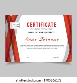 Gift certificate, diploma, template background, modern geometric design Vector illustration 10