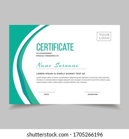 Gift certificate, diploma, template background, modern geometric design Vector illustration 10