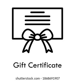 Geschenkzertifikat-Symbol im flachen Stil. Moderne, einfache flache Vektorgrafik für Webseiten oder mobile App