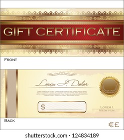 Gift certificate template