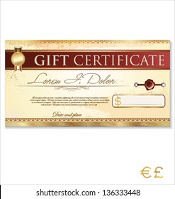 Gift certificate template
