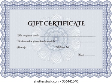 Gift certificate template. Customizable, Easy to edit and change colors.Beauty design. Complex background. 