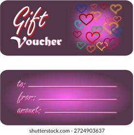 Gift Certificate Template – Printable Valentine Gift Voucher