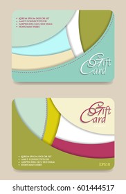 Gift certificate template.Vector illustration.