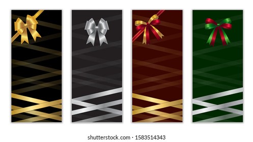 Gift certificate, voucher, gift card or cash coupon template in vector format