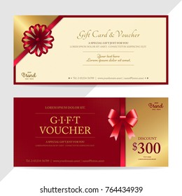 Gift Certificate, Voucher, Gift Card Or Cash Coupon Template In Vector Format