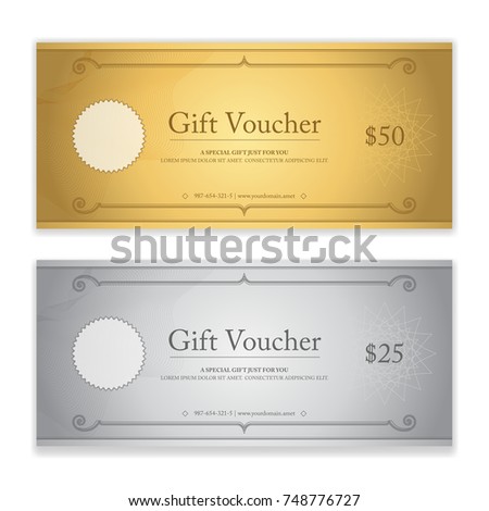 gift certificate voucher gift card cash stock vector gift card formats