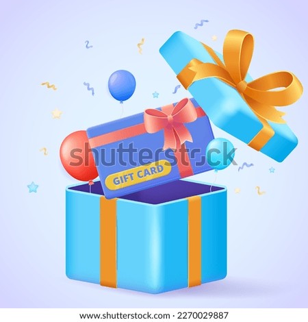 Gift certificate, voucher, coupon vector 3d illustration concept. Three dimensional icon for landing page, template, ui, web, mobile app, poster, banner, flyer.