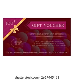 gift certificate, voucher for a product, service, procedure