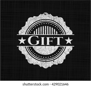 Emblema de tiza de regalo