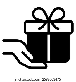 Gift Charity Business icon illustration