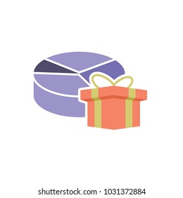 Gift Chart Logo Icon Design