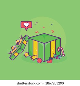 gift christmas and decoration vector design