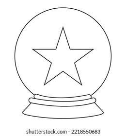 Gift-Weihnachtsschnee-Vektorsymbol