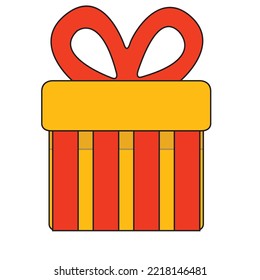 Icono de vectores de navidad de regalo