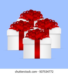 Gift Collection in a box with a red bow