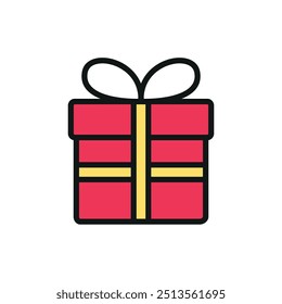 Gift commerce icon vector basic design simple and modern concept template