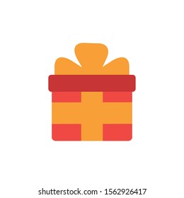 gift commerce shopping flat image icon vector illustration