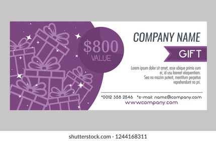 gift coupon with special sale to buy