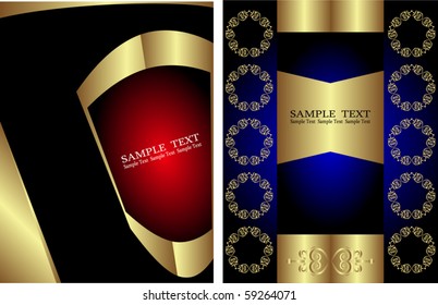 Gift Cover, Menu, Label background Design