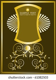 Tapa de regalo, menú, diseño de fondo de etiqueta