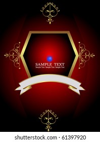 Gift Cover, Menu, Label background Design