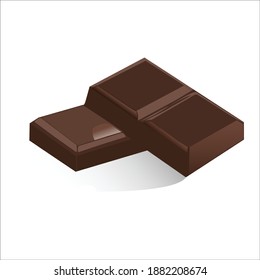 gift delicious chocolate bar vector 