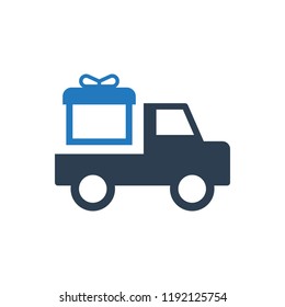 Gift delivery icon