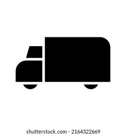 icono de entrega de regalo o logotipo símbolo de signo aislado ilustración vectorial - iconos vectoriales de estilo negro de alta calidad
