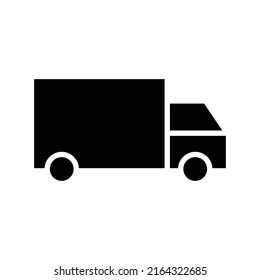 icono de entrega de regalo o logotipo símbolo de signo aislado ilustración vectorial - iconos vectoriales de estilo negro de alta calidad
