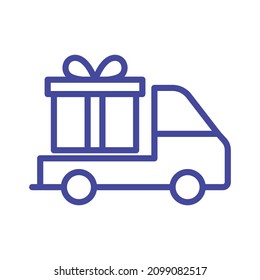 Gift Delivery Isolated Vector icon which can easily modify or edit

