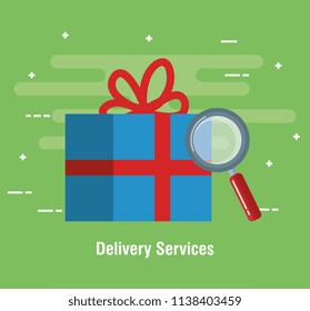 gift delivery service icon