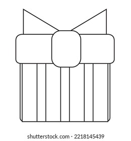 Ilustración de icono del vector gráfico de diseño de regalo